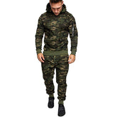 Alban Zipper Detail Drawstring Hoodie & Sweatpants