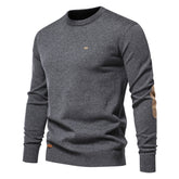 Men's Casual Crew Neck Pullover Knit Sweater