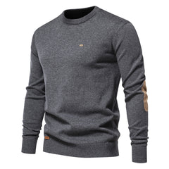 Men's Casual Crew Neck Pullover Knit Sweater