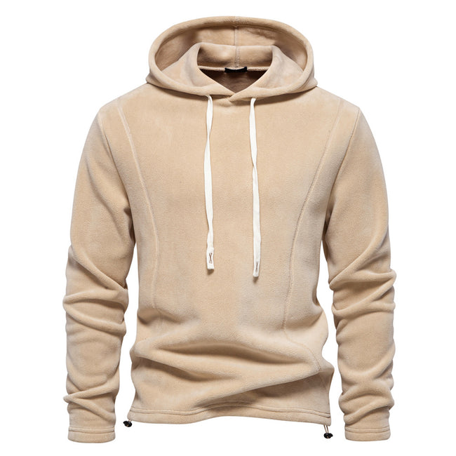 Men's Hooded Pullover with Drawstring Sweater
