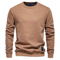 Men's Casual Solid Color Knit Crew Neck Sweater