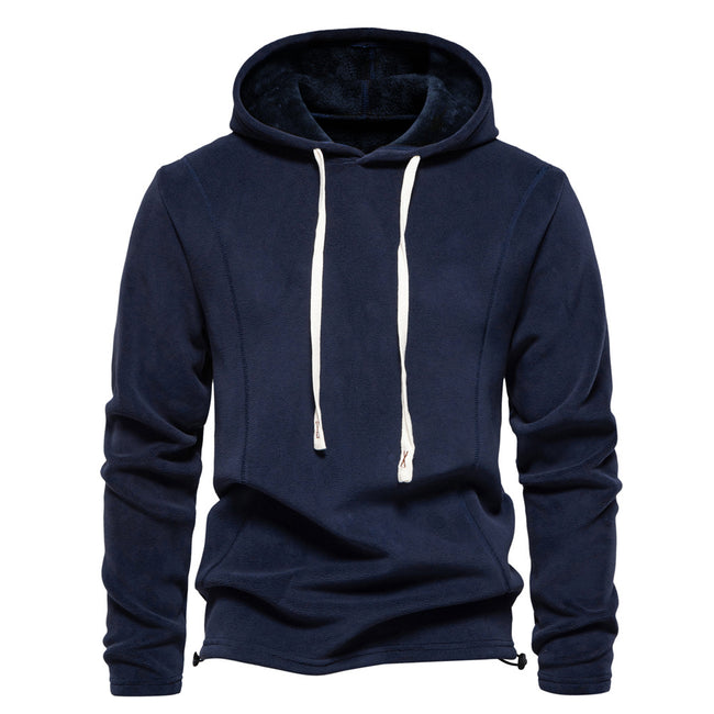 Men's Hooded Pullover with Drawstring Sweater