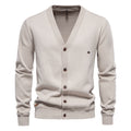 Men's Slim Fit V-Neck Cardigan Sweater