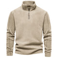Men's Half-Stand Collar Sherpa Fleece Sweater