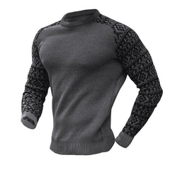 Men's Pullover Casual Long Sleeve Round Neck Sweater