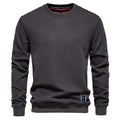 Men's Casual Solid Color Knit Crew Neck Sweater