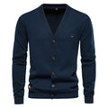 Men's Slim Fit V-Neck Cardigan Sweater