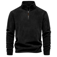 Men's Half-Stand Collar Sherpa Fleece Sweater