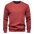 Men's Casual Solid Color Knit Crew Neck Sweater