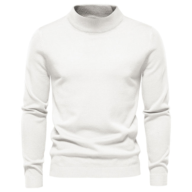 Men's Pollover Casual Knitted Crew Neck Sweatshirt