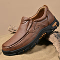 Mitchell Shoes New Men's Non-slip Walking Leather Lightweight Breathable Casual Loafers