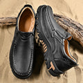 Mitchell Shoes New Men's Non-slip Walking Leather Lightweight Breathable Casual Loafers