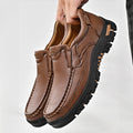 Mitchell Shoes New Men's Non-slip Walking Leather Lightweight Breathable Casual Loafers