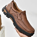 Mitchell Shoes New Men's Non-slip Walking Leather Lightweight Breathable Casual Loafers
