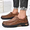 Mitchell Shoes New Men's Non-slip Walking Leather Lightweight Breathable Casual Loafers
