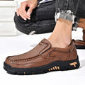 Mitchell Shoes New Men's Non-slip Walking Leather Lightweight Breathable Casual Loafers