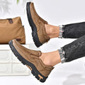 Mitchell Shoes New Men's Non-slip Walking Leather Lightweight Breathable Casual Loafers