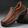Mitchell Shoes Orthopedic Casual Genuine Leather Slip On Loafers