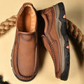 Mitchell Shoes Orthopedic Casual Genuine Leather Slip On Loafers