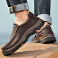 Mitchell Shoes Orthopedic Casual Genuine Leather Slip On Loafers