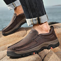 Mitchell Shoes Orthopedic Casual Genuine Leather Slip On Loafers