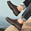 Mitchell Shoes Orthopedic Casual Genuine Leather Slip On Loafers