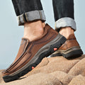 Mitchell Shoes Orthopedic Casual Genuine Leather Slip On Loafers
