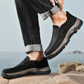 Mitchell Shoes Orthopedic Casual Genuine Leather Slip On Loafers