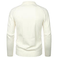 Men's Lapel Pocket Vintage Style Raglan Sleeve Slim Fit Knit Sweater