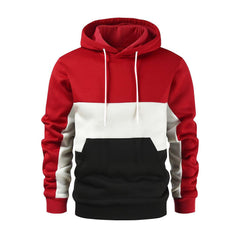 Men's Hoodie Pullover Patchwork Drawstring Sweatshirt Sports & Outdoor Casual Daily Sportswear