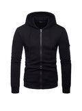 Men's Jacquard Small Check Hoodie Sweatshirt Jacket