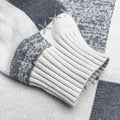 Men's Pullover Contrast Color Block Hoodie Sweater