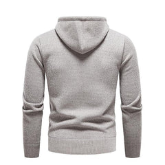Men's Chenille Basic Casual Pullover Hooded Sweater