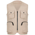 Men's Summer Japanese Sleeveless Fitness Vest Beach Sports Zipper Vest