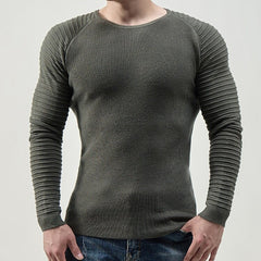 Men's Fashion Casual Crew Neck Raglan Sleeves Sweater