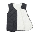 Men's Solid Color Quilted Fleece Lined Lightweight Gilet
