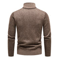 Men's Stand Collar Color Block Half Zip Fleece Pullover Sweater