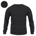 Men's Waffle Solid Color Pullover Long Sleeve Sweatshirt