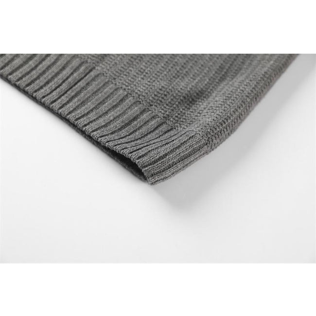Men's Colorblock Striped Slim Fit Crew Neck Pullover Sweater