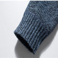 Men's Color Block Stand Collar Full Zipper Cardigan