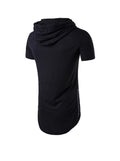 Gilbert Short-sleeved Drawstring Hoodie T-shirt