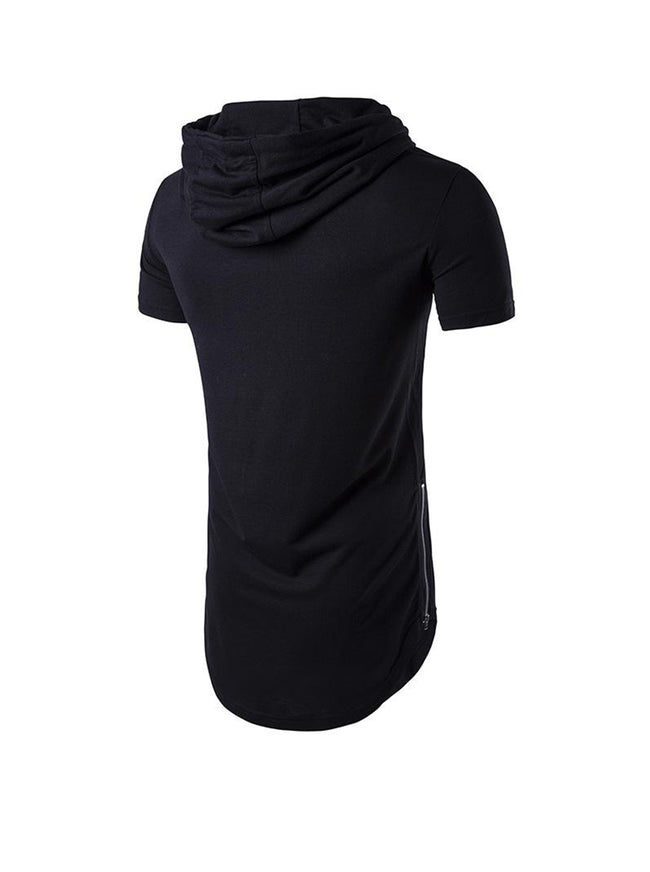 Gilbert Short-sleeved Drawstring Hoodie T-shirt