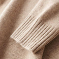 Men's Pullover Knit Solid Color Stand Collar Half Zipper Sweater
