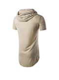 Gilbert Short-sleeved Drawstring Hoodie T-shirt