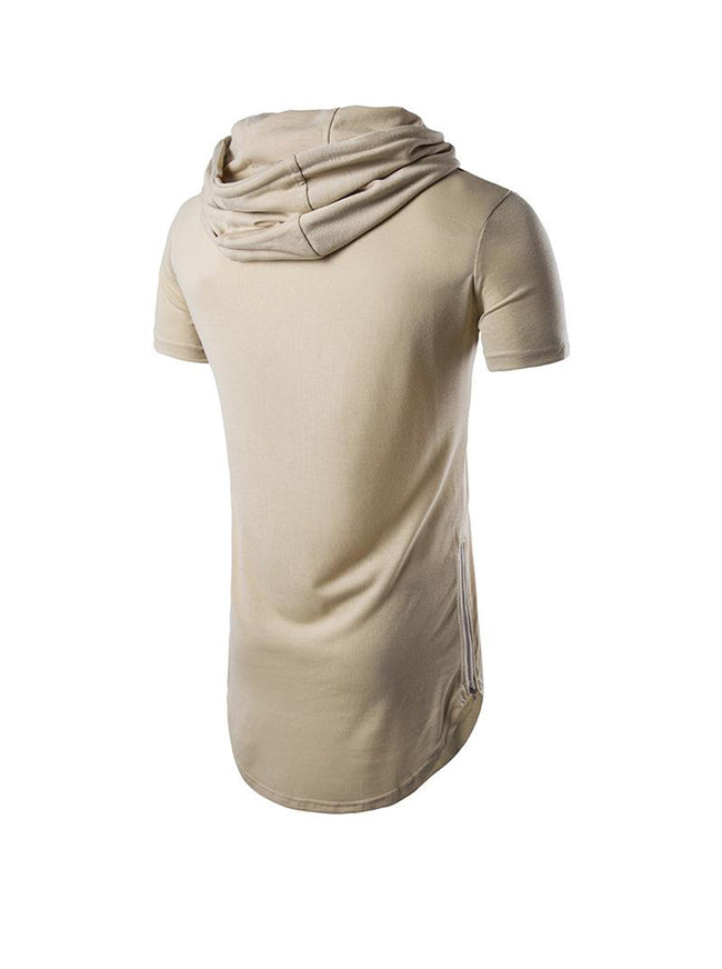 Gilbert Short-sleeved Drawstring Hoodie T-shirt