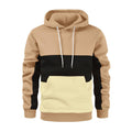 Men's Hoodie Pullover Patchwork Drawstring Sweatshirt Sports & Outdoor Casual Daily Sportswear