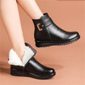 š„Last Day Promotion 50% OFF - Women's Metal Buckle Genuine Leather Wool Orthopedic Boots