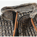 Men's Melange Half Zip Kangaroo Pocket Sweater