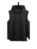 Ryan Drawstring Hooded High Low Hem Tank Top
