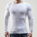 Men's Fashion Casual Crew Neck Raglan Sleeves Sweater
